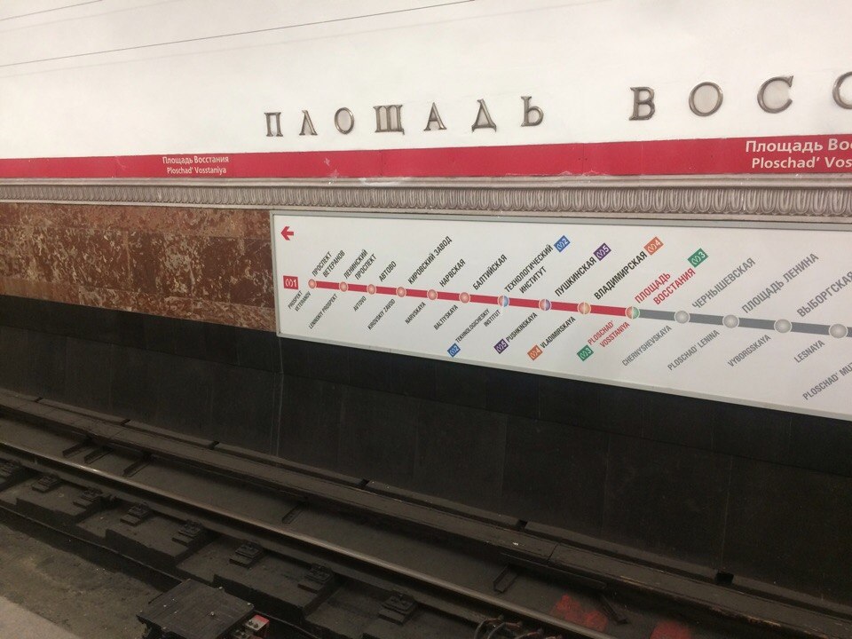 Концепт линейной схемы Санкт-Петербургского метрополитена